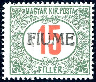 1918/19 - 15 f. cifre rosse, ... 