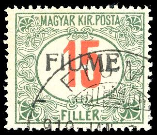 1918/19 - 15 f. cifre rosse, ... 