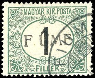 1918/19 - 1 f. verde e nero, ... 