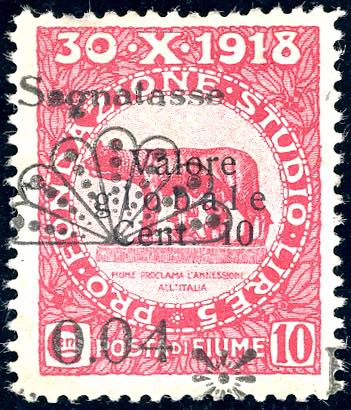 1921 - 0,04 lire su 10 cent. ... 