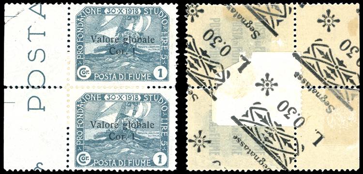 1921 - 0.30 lire su 1 cor. ... 