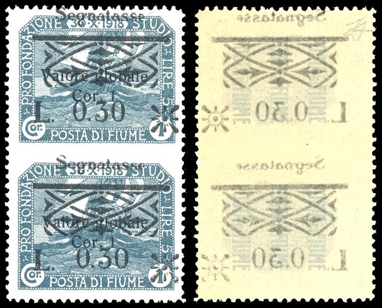 1921 - 0,30 lire su 1 cor. ... 