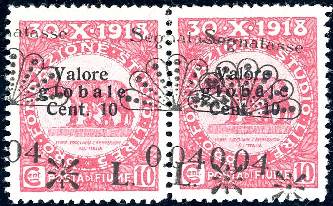 1921 - 0,04 lire su 10 cent. ... 