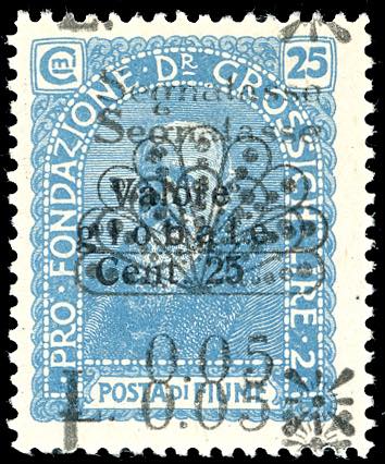 1921 - 0,05 lire su 25 cent. ... 