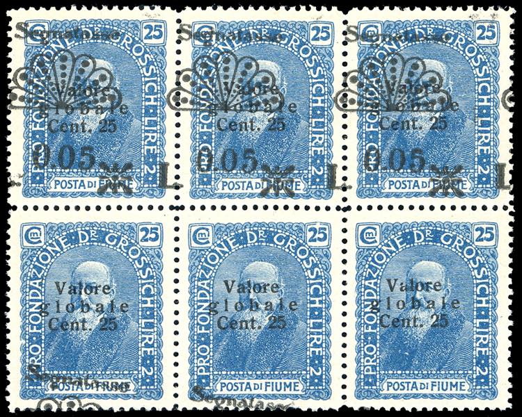 1921 - 0,05 lire su 25 cent. ... 