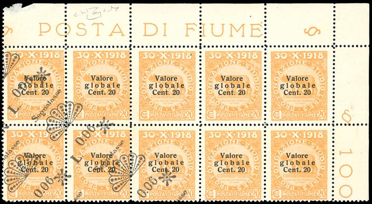 1921 - 0,06 lire su 20 cent. ... 