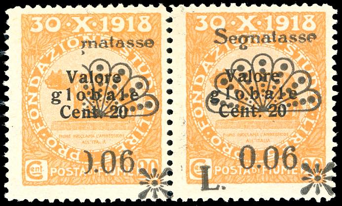 1921 - 0,06 lire su 20 cent. ... 
