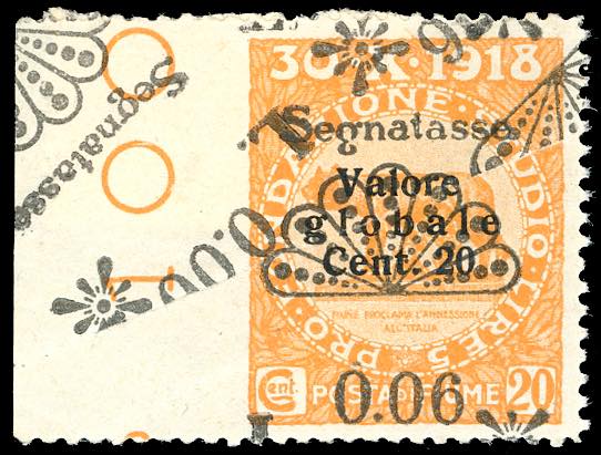 1921 - 0,06 lire su 20 cent. ... 