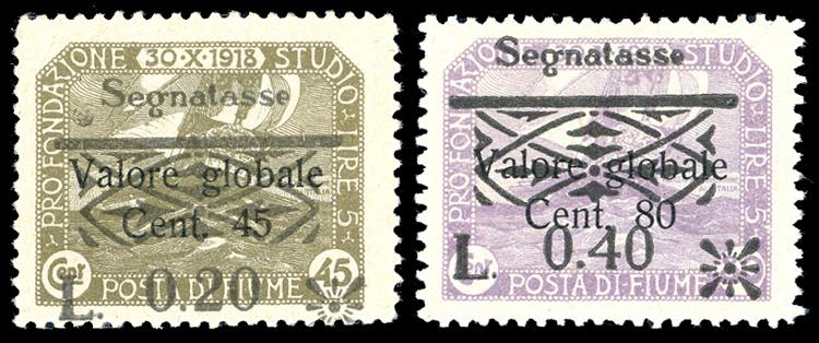 1921 - 0,20 lire su 45 cent. e ... 