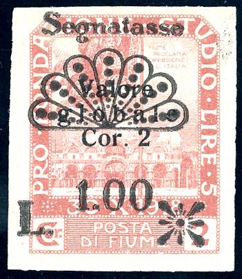 1921 - 1 lira su 2 cor. ... 
