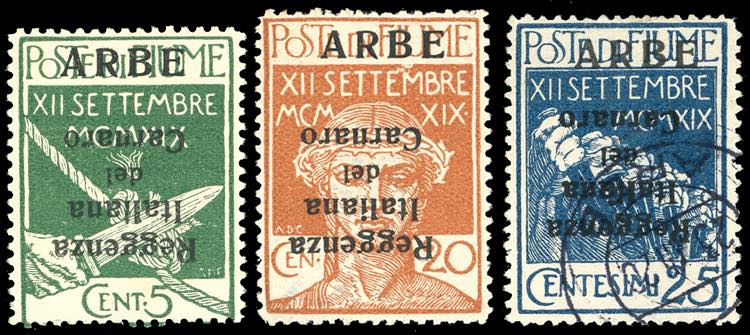 1920 - 5 cent., 20 cent. e 25 ... 
