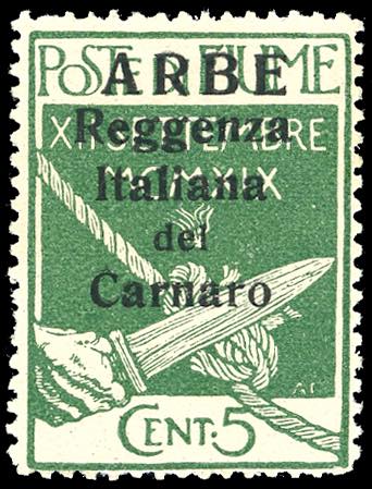 1920 - 10 cent. soprastampati in ... 