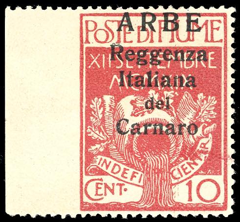 1920 - 10 cent. soprastampati in ... 