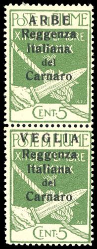 1920 - 5 cent. soprastampato in ... 