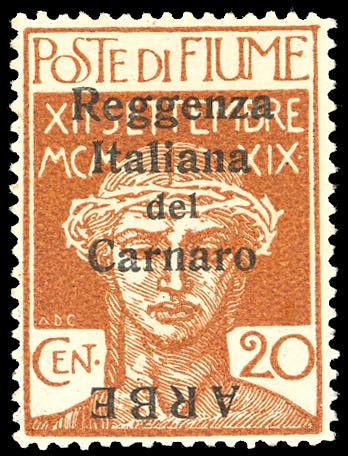 1920 - 20 cent. soprastampato in ... 