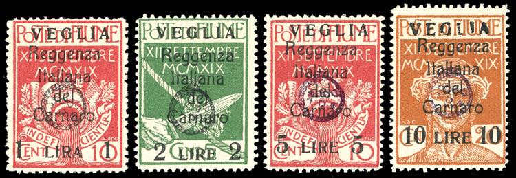 1920 - 1 lira su 10 cent., 2 lire ... 