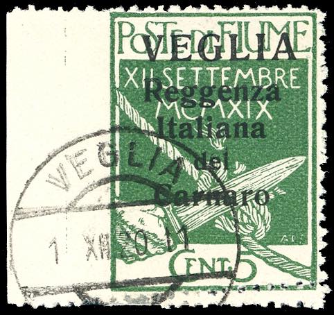 1920 - 5 cent. soprastampato in ... 