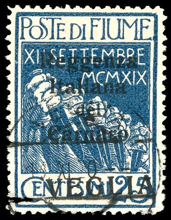 1920 - 25 cent. soprastampato in ... 