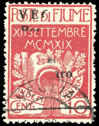 1920 - 10 cent. soprastampato con ... 