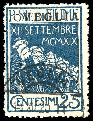 1920 - 25 cent. soprastampato in ... 