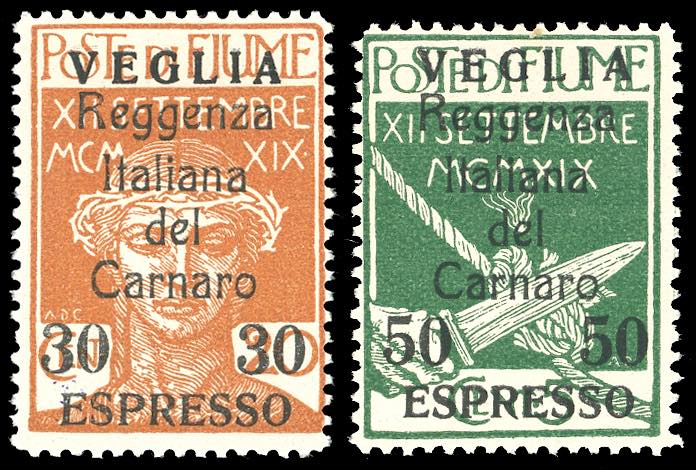 1920 - Soprastampati, serie ... 