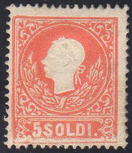 1859 - 5 soldi rosso, II tipo ... 