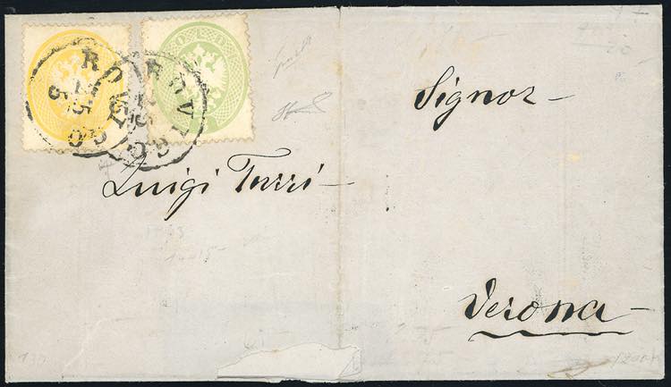 1864 - 2 soldi giallo, 3 soldi ... 