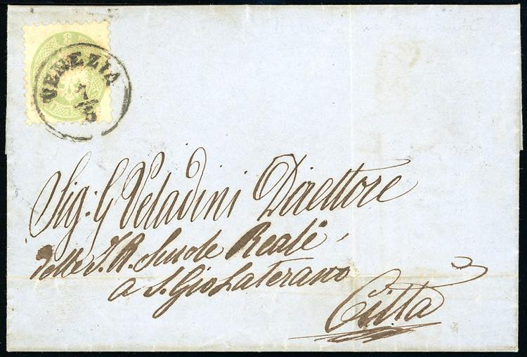 1866 - 3 soldi verde, dent. 9 1/2 ... 