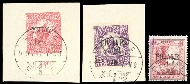 1918 - 10 + 2 f., 15 + 2 f. e 40 + ... 