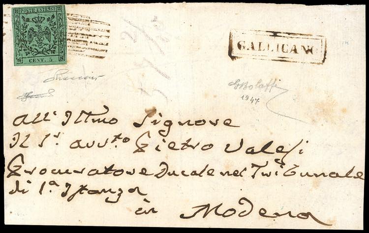 GALLICANO, 6 sbarre + cartella ... 