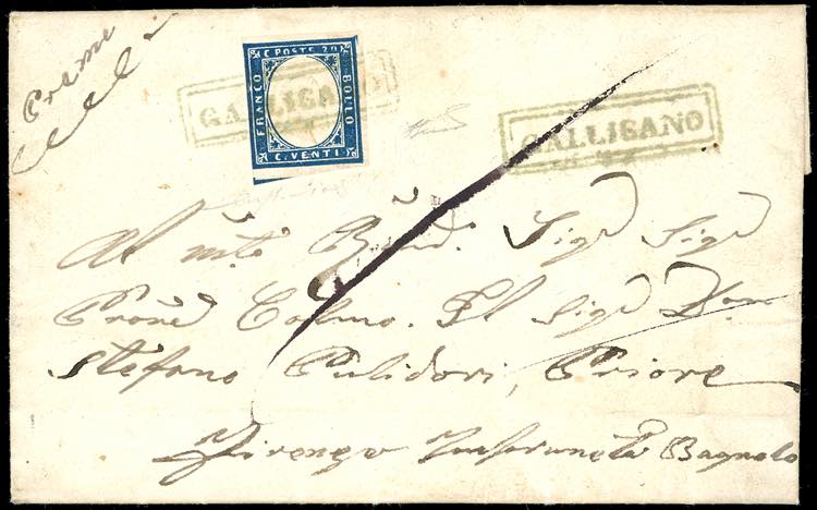 GALLICANO, cartella in azzurro ... 