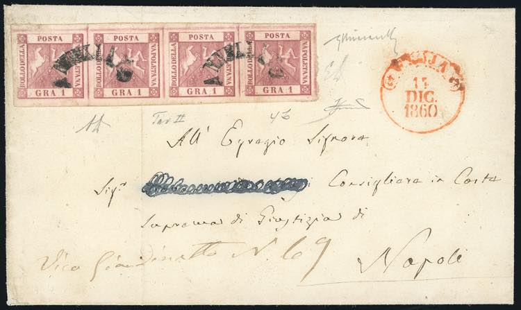 1860 - 1 grano rosa carminio, II ... 