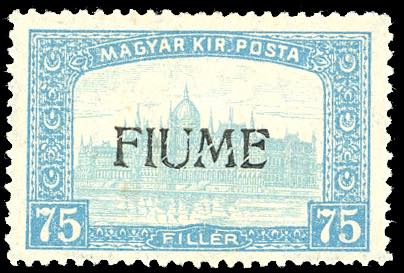 1918 - 75 f. Veduta, soprastampa a ... 