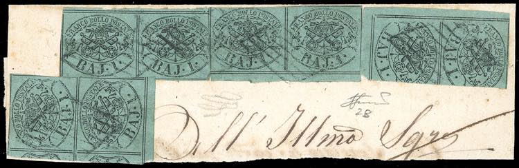 1864 - 1 baj verde scuro, II ... 