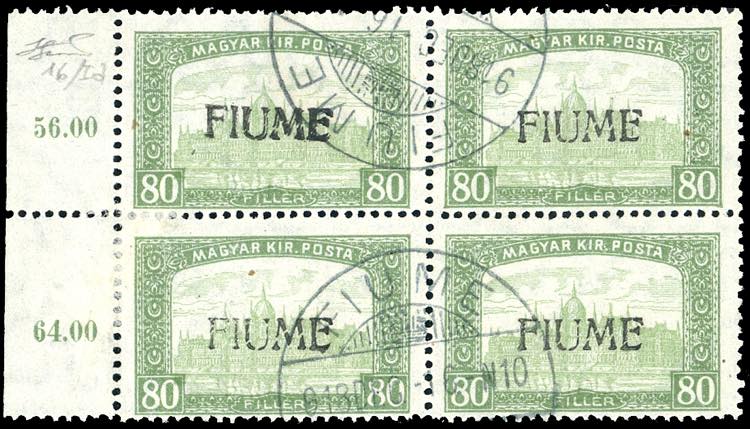 1918 - 80 f. Veduta, soprastampa a ... 