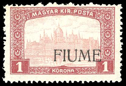 1918 - 1 k. Veduta, soprastampa a ... 