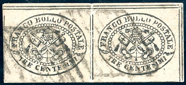 1867 - 3 cent. grigio rosa (14), ... 