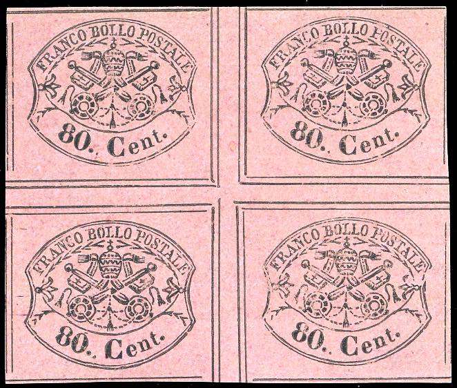 1867 - 80 cent. rosa lillaceo ... 