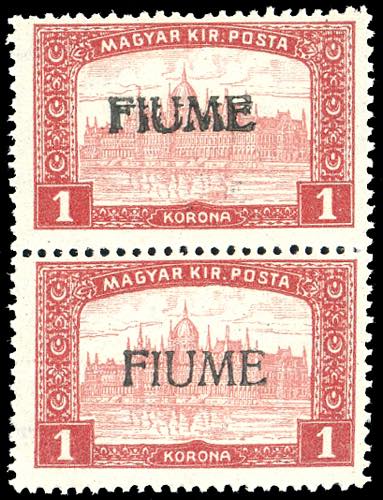 1918 - 1 k. Veduta, soprastampa a ... 