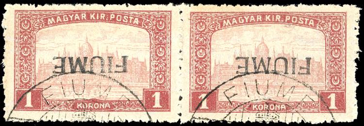 1918 - 1 k. Veduta, soprastampa a ... 