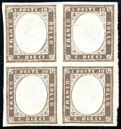 1859 - 10 cent. bruno grigiastro ... 