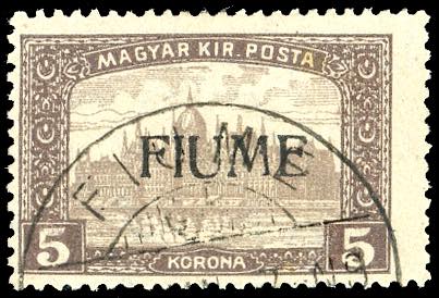 1918 - 5 k. Veduta, soprastampa a ... 