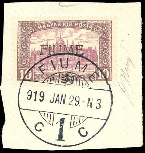 1918 - 10 k. Veduta, soprastampa a ... 