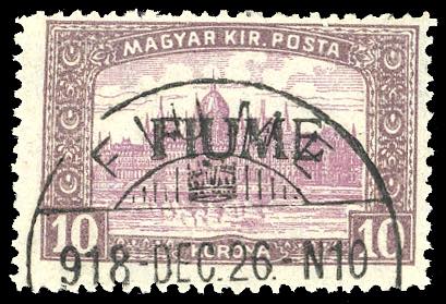 1918 - 10 k. Veduta, soprastampa a ... 