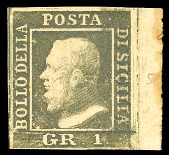 1859 - 1 grano verde oliva scuro, ... 