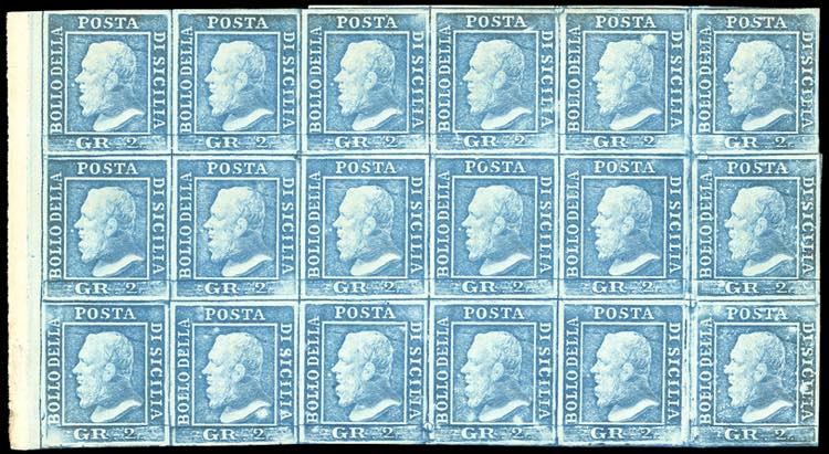 1859 - 2 grana azzurro chiaro, I ... 