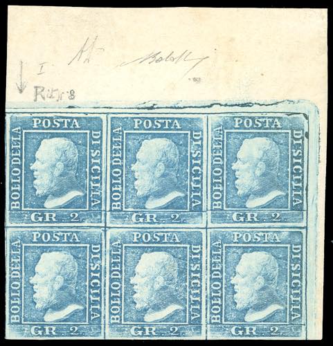 1859 - 2 grana azzurro chiaro, I ... 