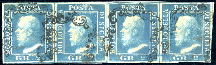 1859 - 2 grana cobalto, II tavola, ... 