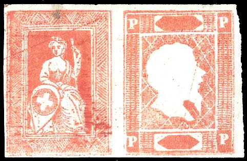 1860 - Saggio tipo Helvetia di ... 