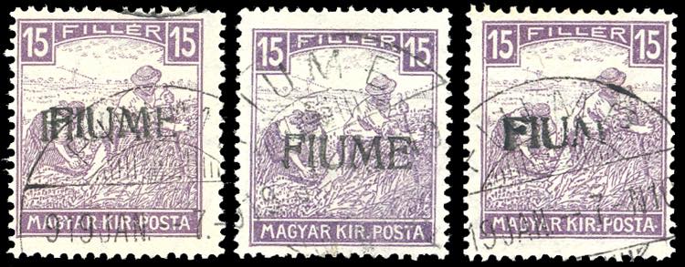 1918 - 15 f. Mietitori, cifre ... 